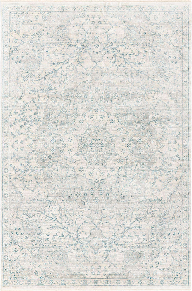 Gray 5' 3 x 8' Newport Rectangle Area Rug 100% Polypropylene Traditional Distressed Classic Contemporary Carpet for Home Decor for Sale at Rug Engine