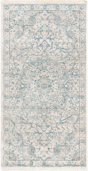 Gray 2' x 3' 11 Newport Runner Area Rug 100% Polypropylene Traditional Distressed Classic Contemporary Carpet for Home Decor for Sale at Rug Engine