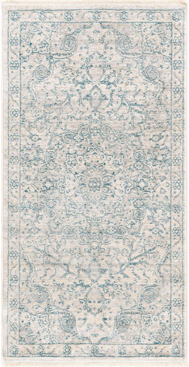 Gray 2' x 3' 11 Newport Runner Area Rug 100% Polypropylene Traditional Distressed Classic Contemporary Carpet for Home Decor for Sale at Rug Engine
