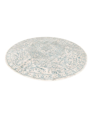 Gray 5' 3 x 5' 3 Newport Round Area Rug 100% Polypropylene Traditional Distressed Classic Contemporary Carpet for Home Decor for Sale at Rug Engine