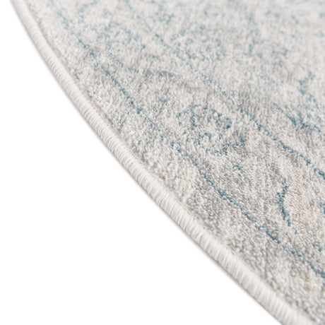 Gray 10' 2 x 10' 2 Newport Round Area Rug 100% Polypropylene Traditional Distressed Classic Contemporary Carpet for Home Decor for Sale at Rug Engine