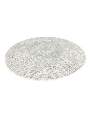 Gray 5' 3 x 5' 3 Newport Round Area Rug 100% Polypropylene Traditional Distressed Classic Contemporary Carpet for Home Decor for Sale at Rug Engine