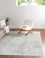 Gray 10' 2 x 10' 2 Newport Square Area Rug 100% Polypropylene Traditional Distressed Classic Contemporary Carpet for Home Decor for Sale at Rug Engine