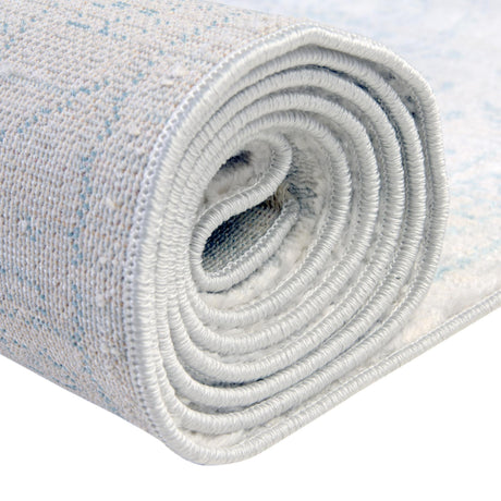 Gray 8' x 8' Newport Square Area Rug 100% Polypropylene Traditional Distressed Classic Contemporary Carpet for Home Decor for Sale at Rug Engine