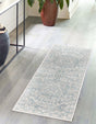 Gray 2' x 3' 11 Newport Runner Area Rug 100% Polypropylene Traditional Distressed Classic Contemporary Carpet for Home Decor for Sale at Rug Engine