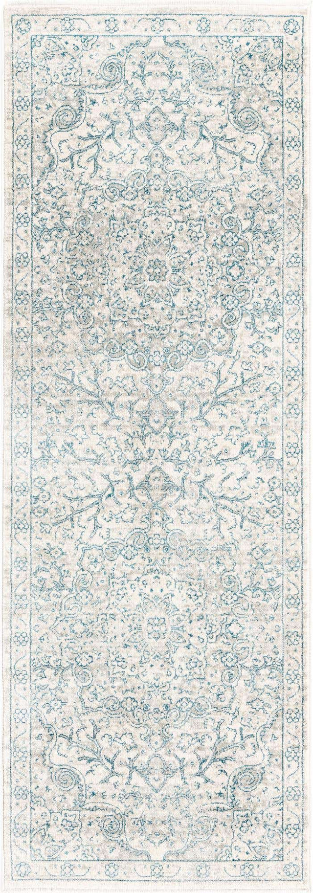 Gray 2' x 5' 11 Newport Runner Area Rug 100% Polypropylene Traditional Distressed Classic Contemporary Carpet for Home Decor for Sale at Rug Engine