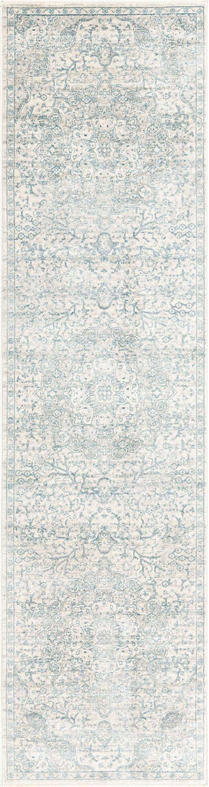 Gray 2' 7 x 10' 2 Newport Runner Area Rug 100% Polypropylene Traditional Distressed Classic Contemporary Carpet for Home Decor for Sale at Rug Engine