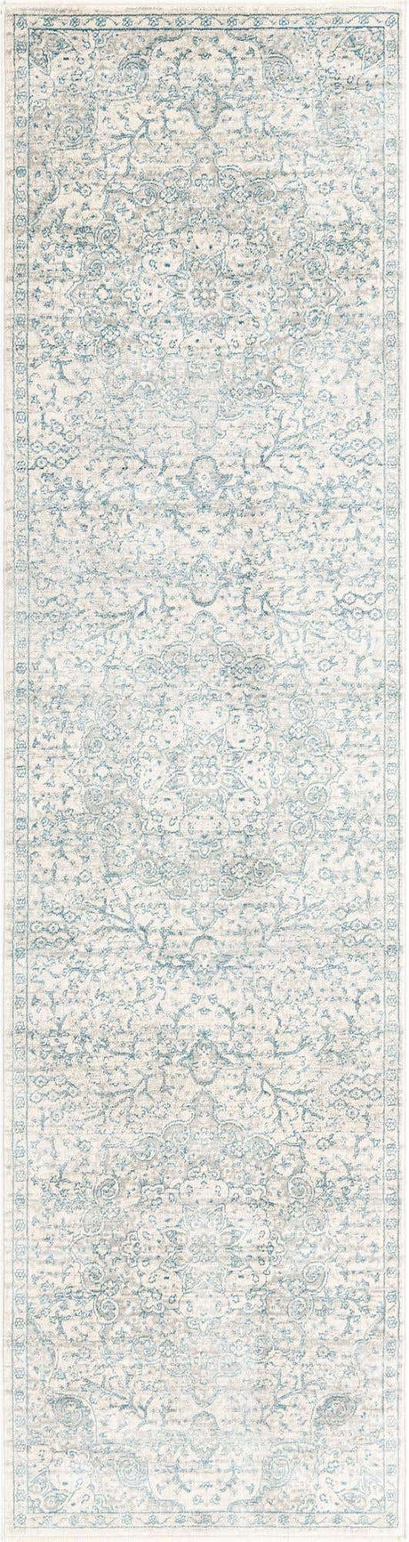 Gray 2' 7 x 10' 2 Newport Runner Area Rug 100% Polypropylene Traditional Distressed Classic Contemporary Carpet for Home Decor for Sale at Rug Engine