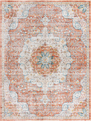 Red 9' x 12' Newport Rectangle Area Rug 100% Polypropylene Traditional Distressed Classic Contemporary Carpet for Home Decor for Sale at Rug Engine