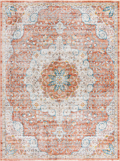 Red 9' x 12' Newport Rectangle Area Rug 100% Polypropylene Traditional Distressed Classic Contemporary Carpet for Home Decor for Sale at Rug Engine