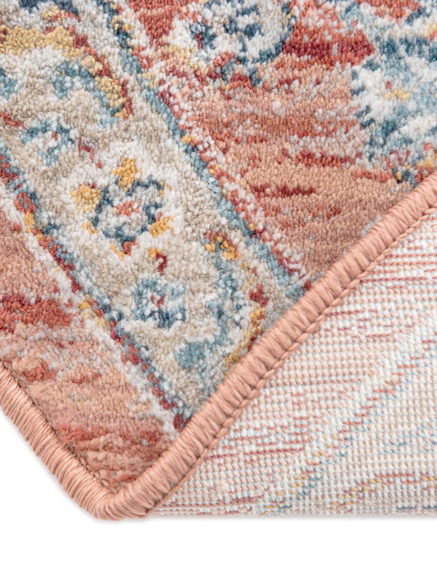 Red 10' 2 x 10' 2 Newport Round Area Rug 100% Polypropylene Traditional Distressed Classic Contemporary Carpet for Home Decor for Sale at Rug Engine