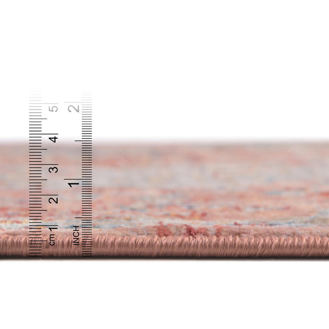 Red 8' x 8' Newport Square Area Rug 100% Polypropylene Traditional Distressed Classic Contemporary Carpet for Home Decor for Sale at Rug Engine