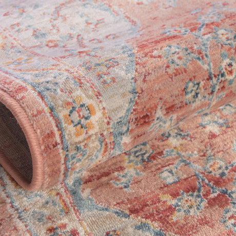 Red 4' x 5' 11 Newport Oval Area Rug 100% Polypropylene Traditional Distressed Classic Contemporary Carpet for Home Decor for Sale at Rug Engine