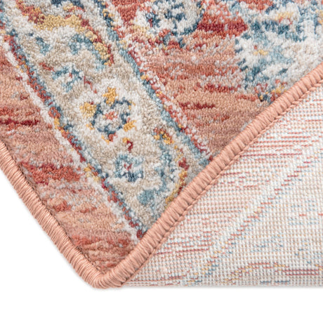Red 5' 3 x 8' Newport Oval Area Rug 100% Polypropylene Traditional Distressed Classic Contemporary Carpet for Home Decor for Sale at Rug Engine