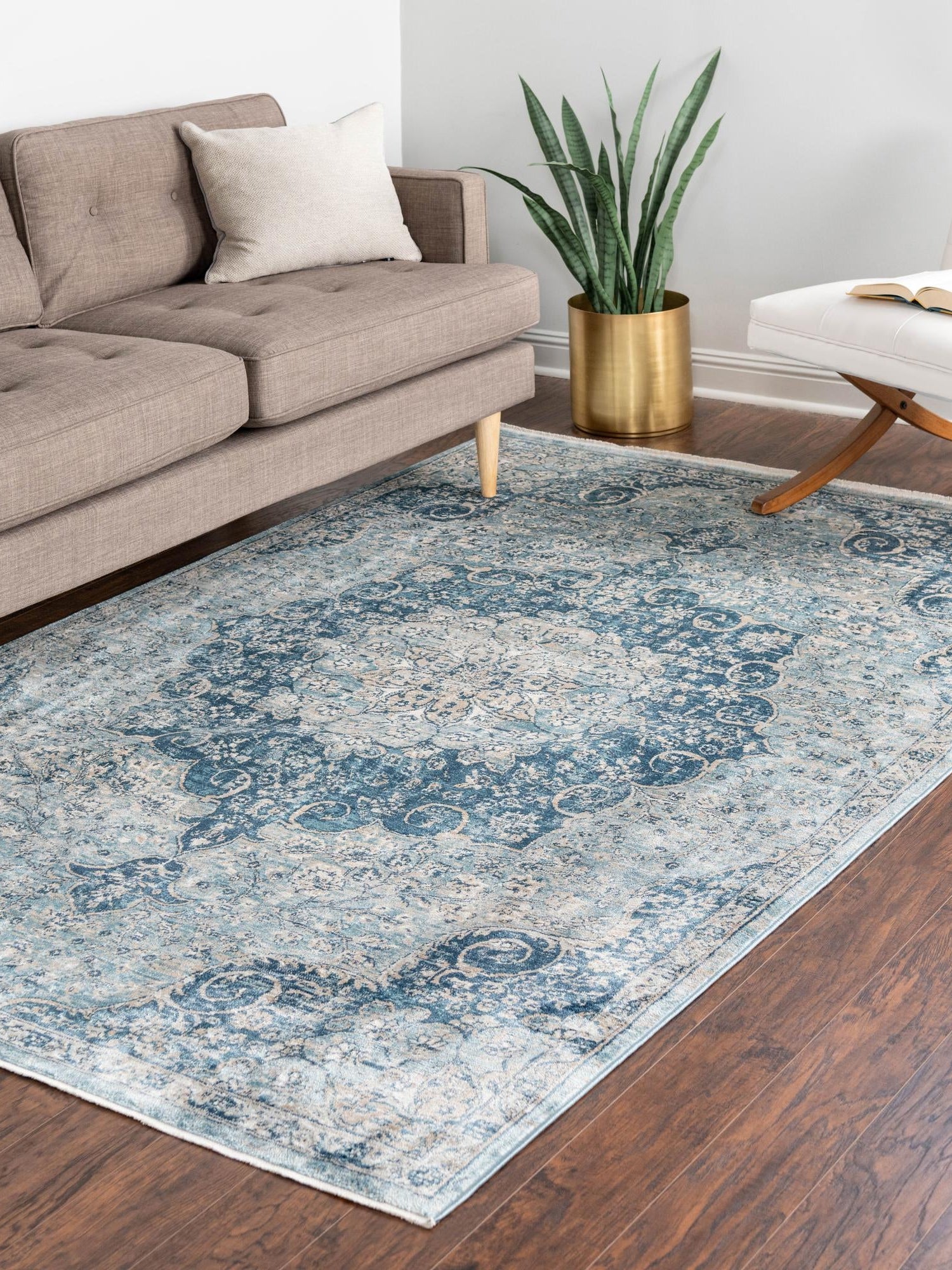 Navy Blue 2' x 3' 1 Newport Rectangle Area Rug 100% Polypropylene Traditional Distressed Classic Contemporary Carpet for Home Decor for Sale at Rug Engine