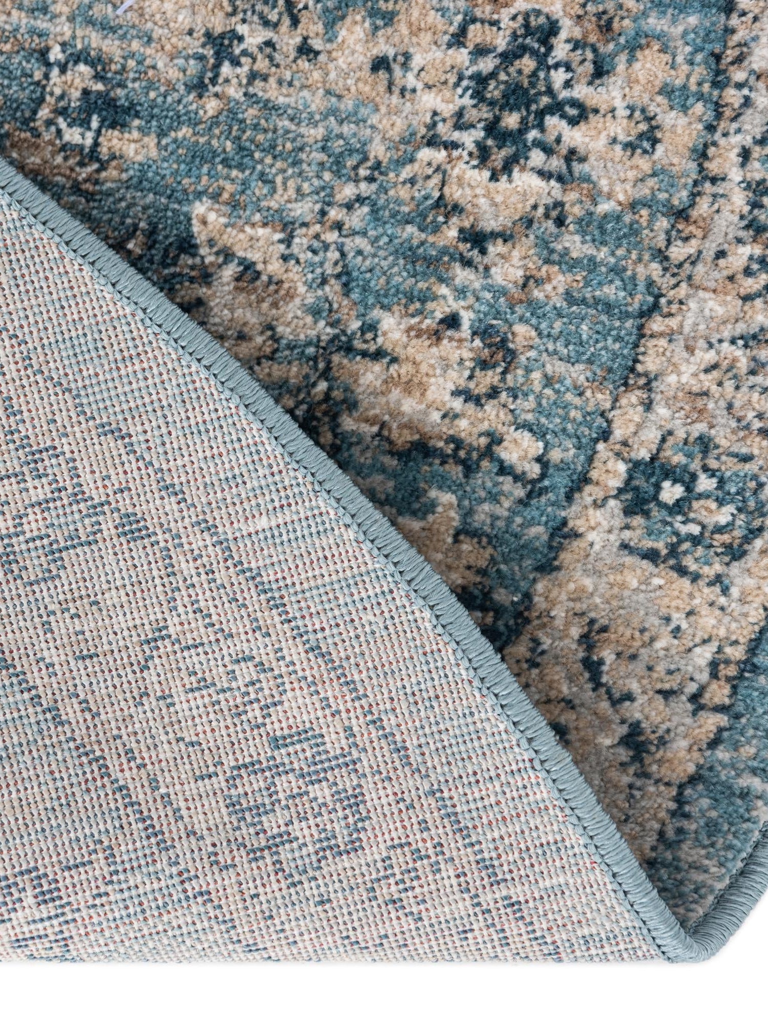 Navy Blue 5' 3 x 5' 3 Newport Round Area Rug 100% Polypropylene Traditional Distressed Classic Contemporary Carpet for Home Decor for Sale at Rug Engine