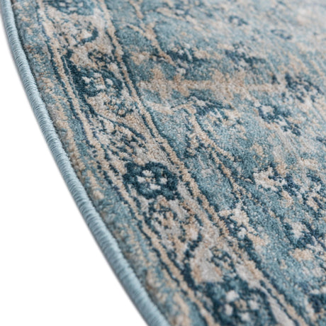 Navy Blue 5' 3 x 8' Newport Oval Area Rug 100% Polypropylene Traditional Distressed Classic Contemporary Carpet for Home Decor for Sale at Rug Engine