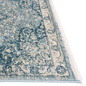 Navy Blue 4' x 4' Newport Octagon Area Rug 100% Polypropylene Traditional Distressed Classic Contemporary Carpet for Home Decor for Sale at Rug Engine