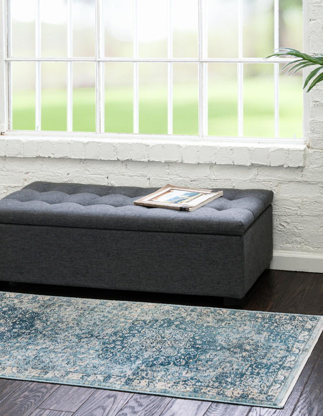 Navy Blue 2' x 5' 11 Newport Runner Area Rug 100% Polypropylene Traditional Distressed Classic Contemporary Carpet for Home Decor for Sale at Rug Engine