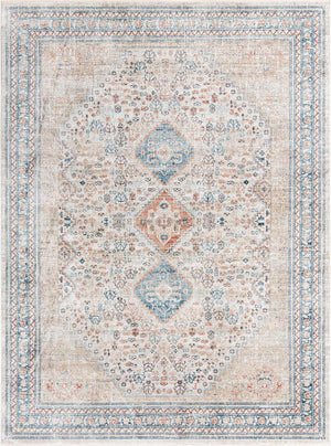 Multicolor 9' x 12' Newport Rectangle Area Rug 100% Polypropylene Traditional Distressed Classic Contemporary Carpet for Home Decor for Sale at Rug Engine