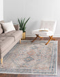 Multicolor 9' x 12' Newport Rectangle Area Rug 100% Polypropylene Traditional Distressed Classic Contemporary Carpet for Home Decor for Sale at Rug Engine