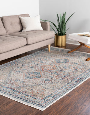 Multicolor 9' x 12' Newport Rectangle Area Rug 100% Polypropylene Traditional Distressed Classic Contemporary Carpet for Home Decor for Sale at Rug Engine