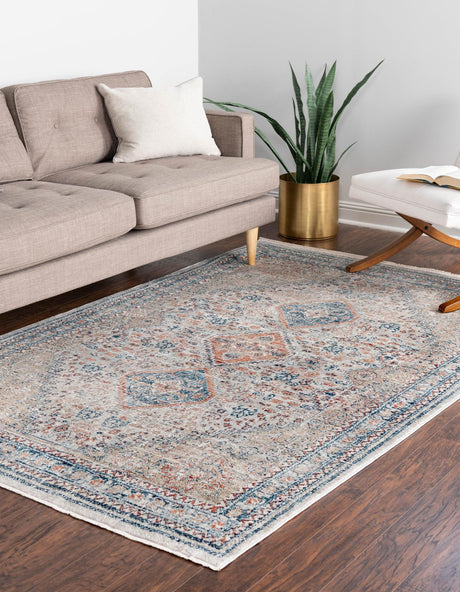 Multicolor 7' 10 x 10' 2 Newport Rectangle Area Rug 100% Polypropylene Traditional Distressed Classic Contemporary Carpet for Home Decor for Sale at Rug Engine