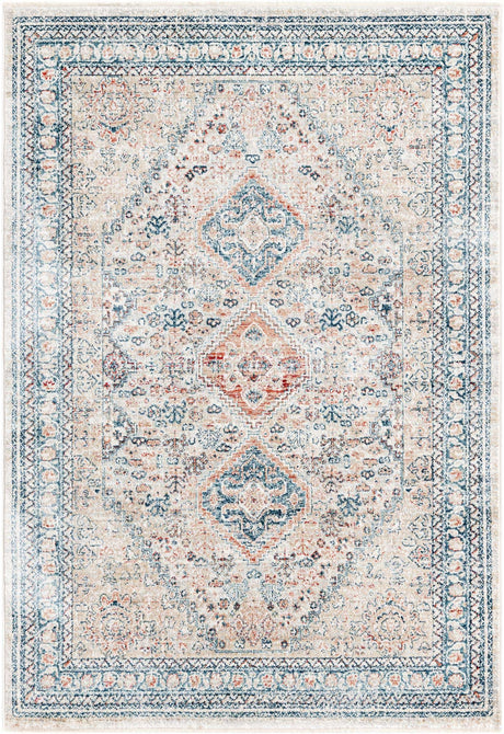 Multicolor 4' x 5' 11 Newport Rectangle Area Rug 100% Polypropylene Traditional Distressed Classic Contemporary Carpet for Home Decor for Sale at Rug Engine