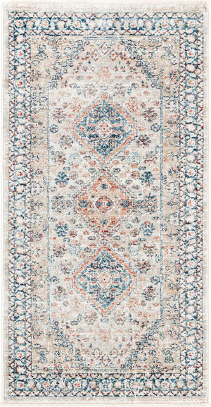 Multicolor 2' x 3' 11 Newport Runner Area Rug 100% Polypropylene Traditional Distressed Classic Contemporary Carpet for Home Decor for Sale at Rug Engine