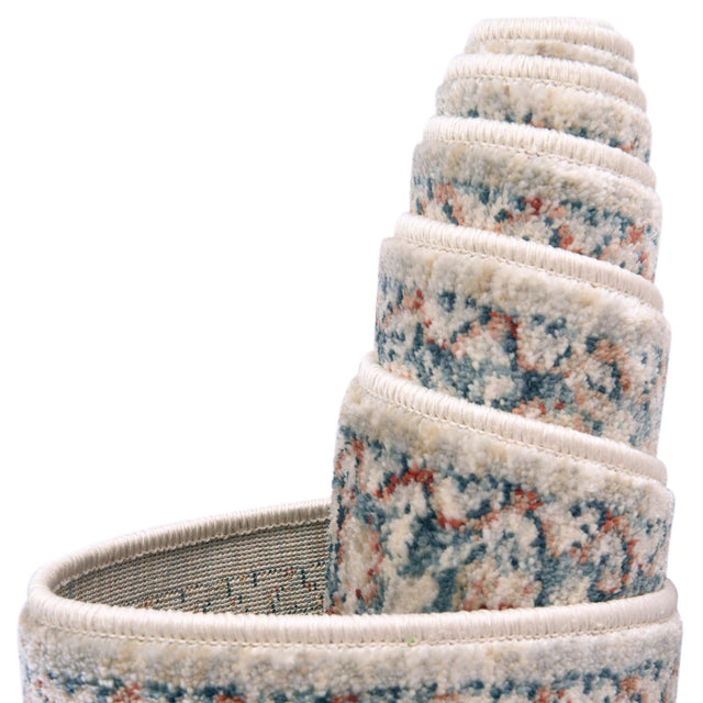 Multicolor 8' x 8' Newport Square Area Rug 100% Polypropylene Traditional Distressed Classic Contemporary Carpet for Home Decor for Sale at Rug Engine
