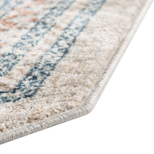 Multicolor 4' x 4' Newport Octagon Area Rug 100% Polypropylene Traditional Distressed Classic Contemporary Carpet for Home Decor for Sale at Rug Engine
