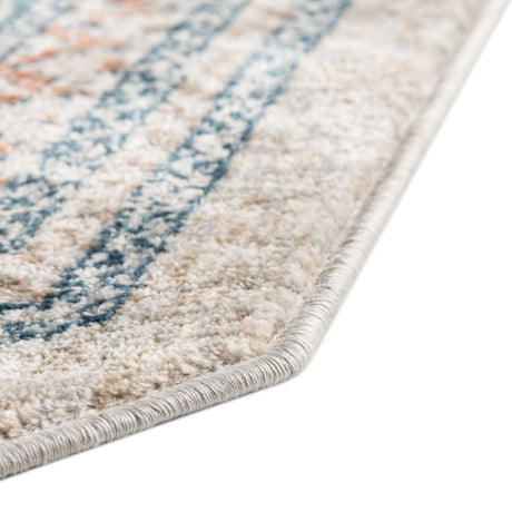 Multicolor 7' x 7' Newport Octagon Area Rug 100% Polypropylene Traditional Distressed Classic Contemporary Carpet for Home Decor for Sale at Rug Engine
