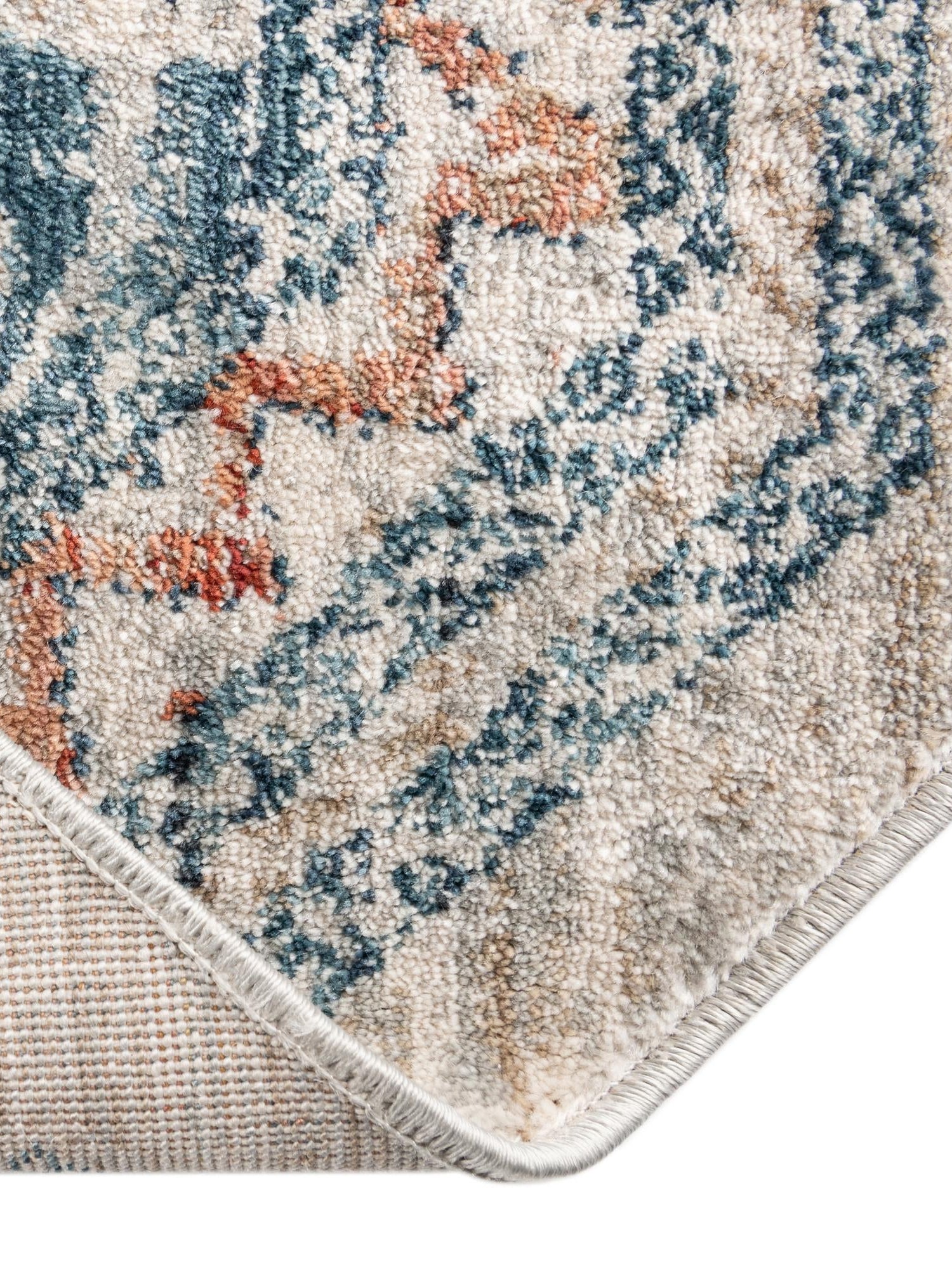 Multicolor 7' x 7' Newport Octagon Area Rug 100% Polypropylene Traditional Distressed Classic Contemporary Carpet for Home Decor for Sale at Rug Engine