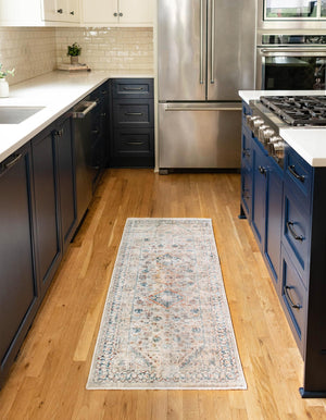 Multicolor 2' 7 x 10' 2 Newport Runner Area Rug 100% Polypropylene Traditional Distressed Classic Contemporary Carpet for Home Decor for Sale at Rug Engine