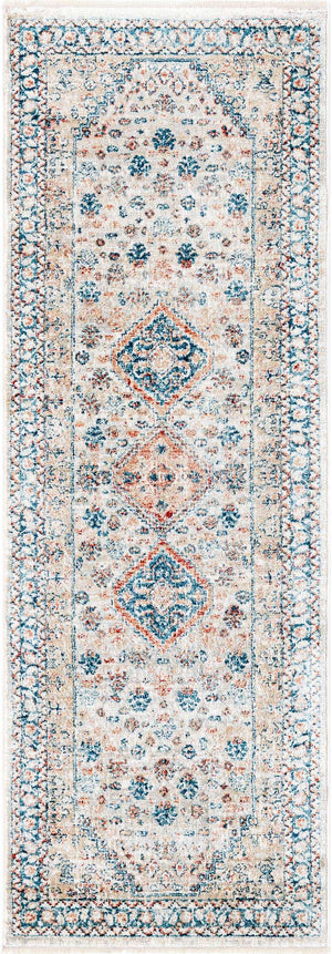 Multicolor 2' x 5' 11 Newport Runner Area Rug 100% Polypropylene Traditional Distressed Classic Contemporary Carpet for Home Decor for Sale at Rug Engine