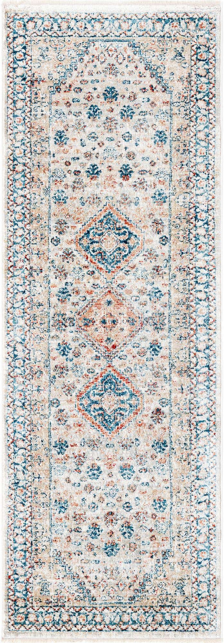 Multicolor 2' x 5' 11 Newport Runner Area Rug 100% Polypropylene Traditional Distressed Classic Contemporary Carpet for Home Decor for Sale at Rug Engine