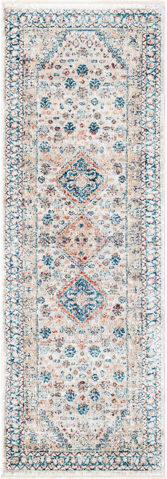Multicolor 2' x 5' 11 Newport Runner Area Rug 100% Polypropylene Traditional Distressed Classic Contemporary Carpet for Home Decor for Sale at Rug Engine
