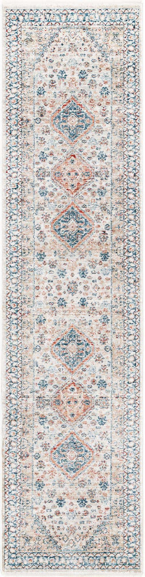 Multicolor 2' x 8' Newport Runner Area Rug 100% Polypropylene Traditional Distressed Classic Contemporary Carpet for Home Decor for Sale at Rug Engine