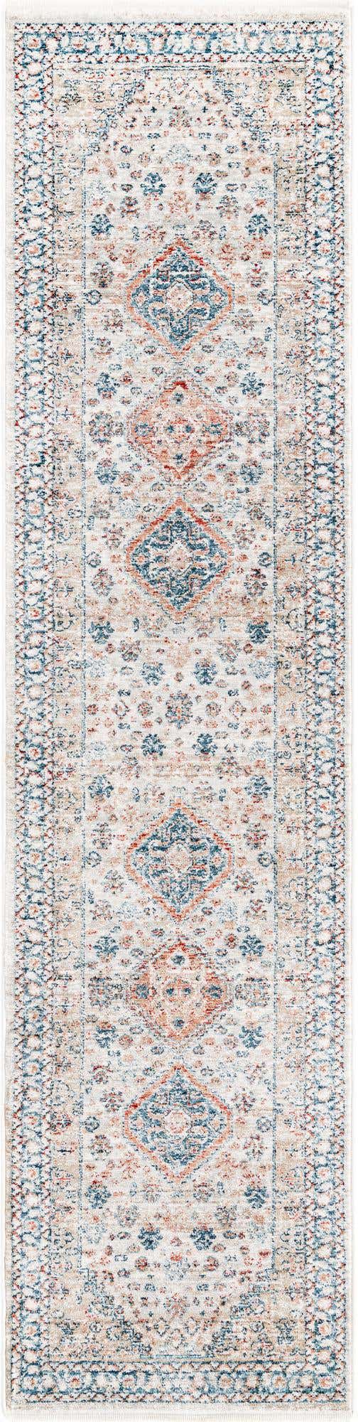 Multicolor 2' x 8' Newport Runner Area Rug 100% Polypropylene Traditional Distressed Classic Contemporary Carpet for Home Decor for Sale at Rug Engine