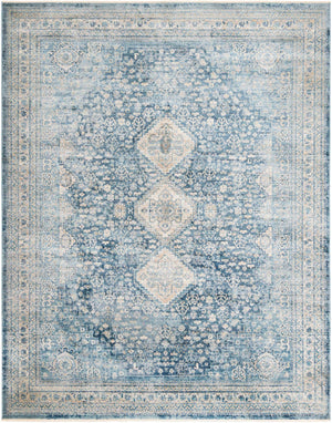 Navy Blue 7' 10 x 10' 2 Newport Rectangle Area Rug 100% Polypropylene Traditional Distressed Classic Contemporary Carpet for Home Decor for Sale at Rug Engine