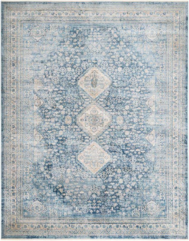 Navy Blue 7' 10 x 10' 2 Newport Rectangle Area Rug 100% Polypropylene Traditional Distressed Classic Contemporary Carpet for Home Decor for Sale at Rug Engine