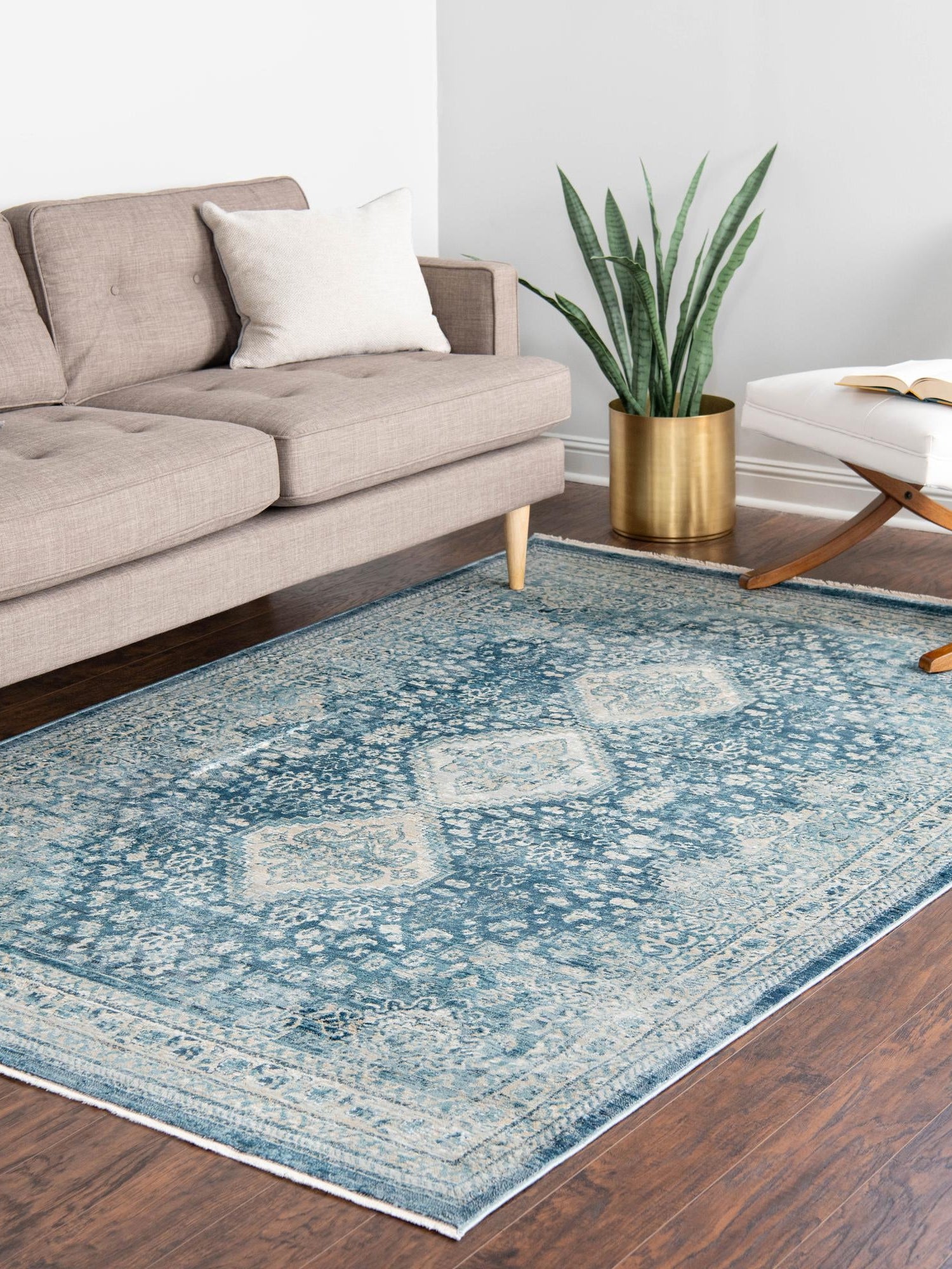 Navy Blue 6' x 9' 2 Newport Rectangle Area Rug 100% Polypropylene Traditional Distressed Classic Contemporary Carpet for Home Decor for Sale at Rug Engine