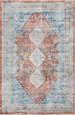 Red 6' x 9' 2 Newport Rectangle Area Rug 100% Polypropylene Traditional Distressed Classic Contemporary Carpet for Home Decor for Sale at Rug Engine
