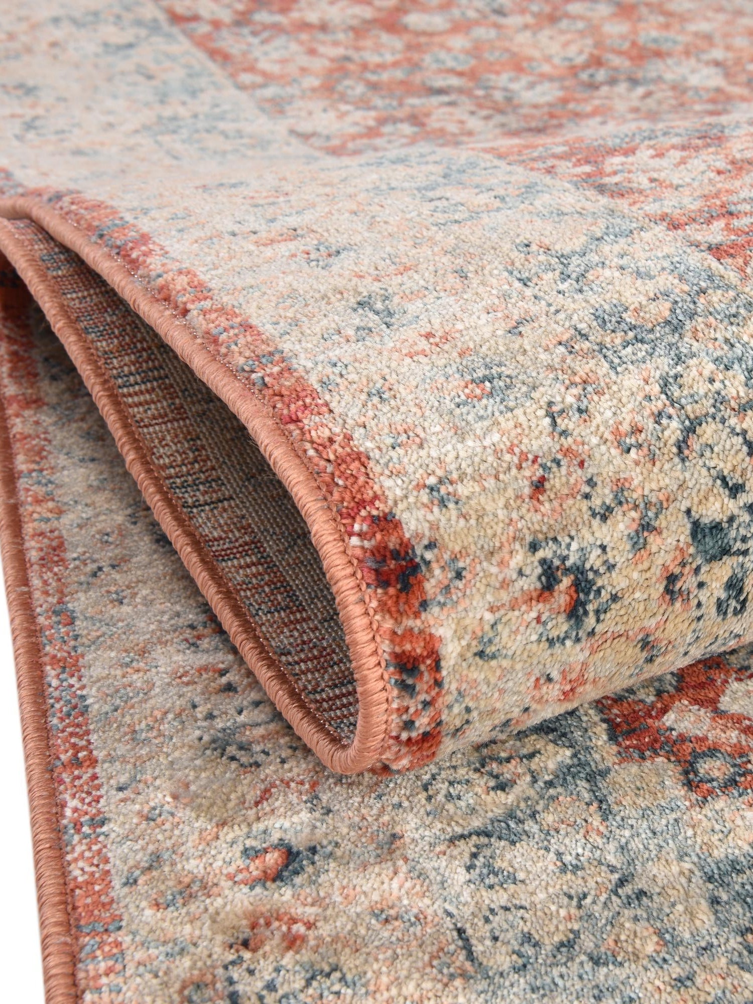 Red 7' x 7' Newport Round Area Rug 100% Polypropylene Traditional Distressed Classic Contemporary Carpet for Home Decor for Sale at Rug Engine