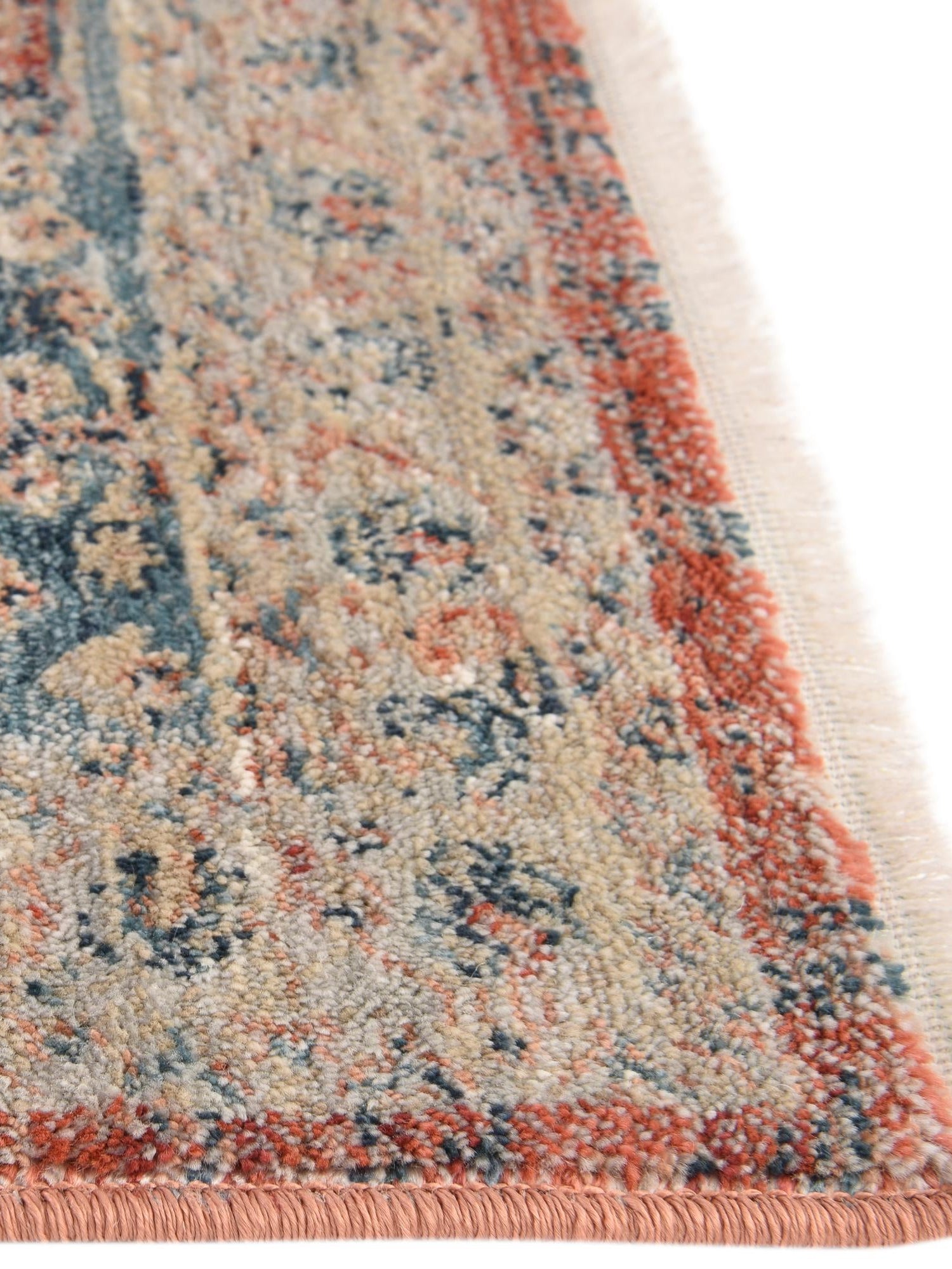 Red 8' x 8' Newport Square Area Rug 100% Polypropylene Traditional Distressed Classic Contemporary Carpet for Home Decor for Sale at Rug Engine