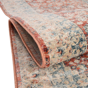 Red 5' 3 x 8' Newport Oval Area Rug 100% Polypropylene Traditional Distressed Classic Contemporary Carpet for Home Decor for Sale at Rug Engine