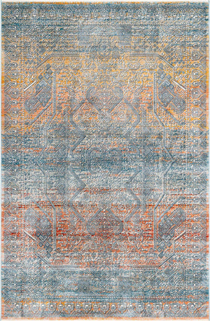 Multicolor 6' x 9' 2 Newport Rectangle Area Rug 100% Polypropylene Traditional Distressed Classic Contemporary Carpet for Home Decor for Sale at Rug Engine