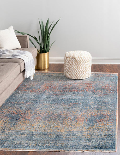 Multicolor 4' x 5' 11 Newport Rectangle Area Rug 100% Polypropylene Traditional Distressed Classic Contemporary Carpet for Home Decor for Sale at Rug Engine