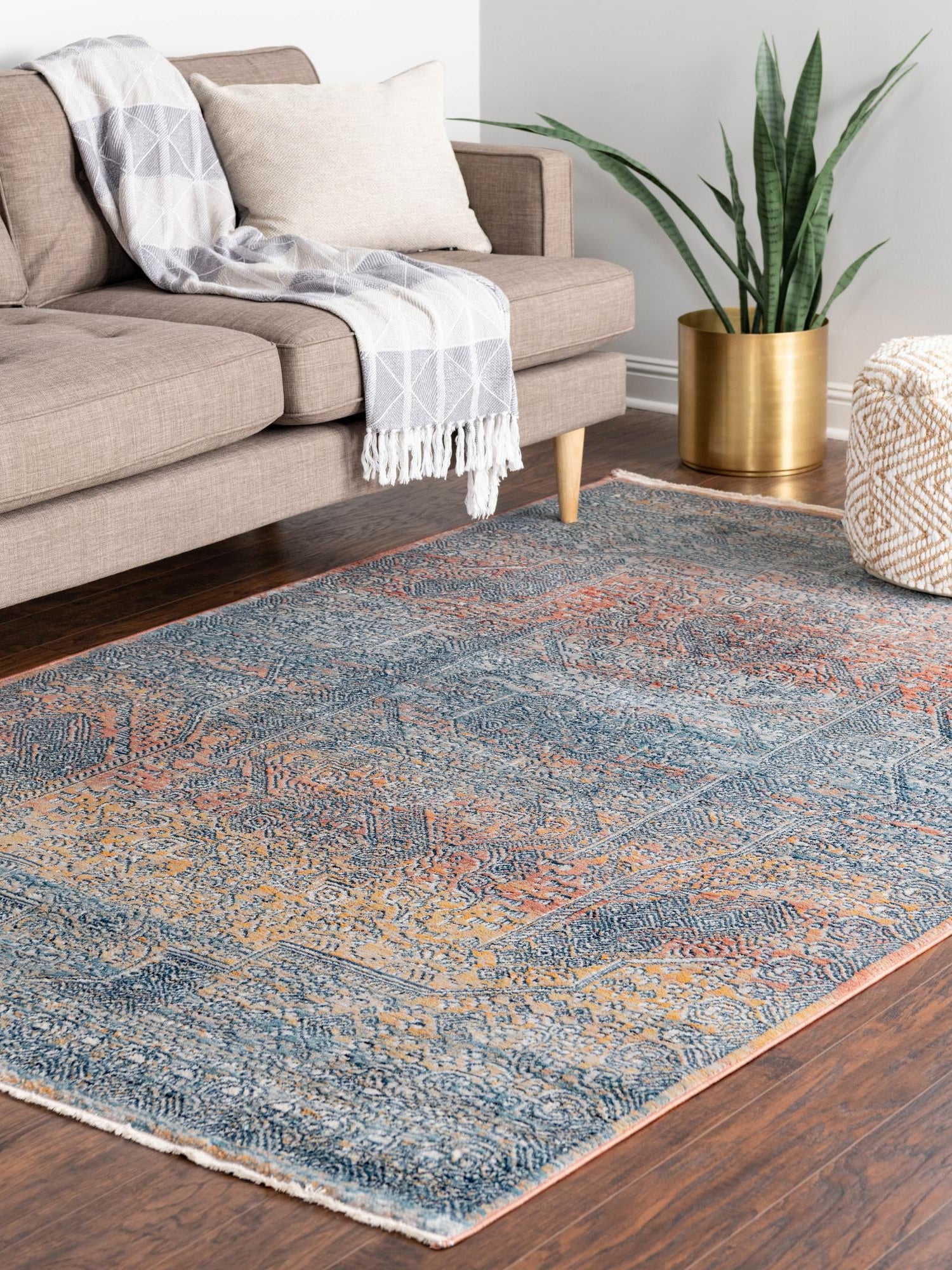 Multicolor 2' x 3' 1 Newport Rectangle Area Rug 100% Polypropylene Traditional Distressed Classic Contemporary Carpet for Home Decor for Sale at Rug Engine