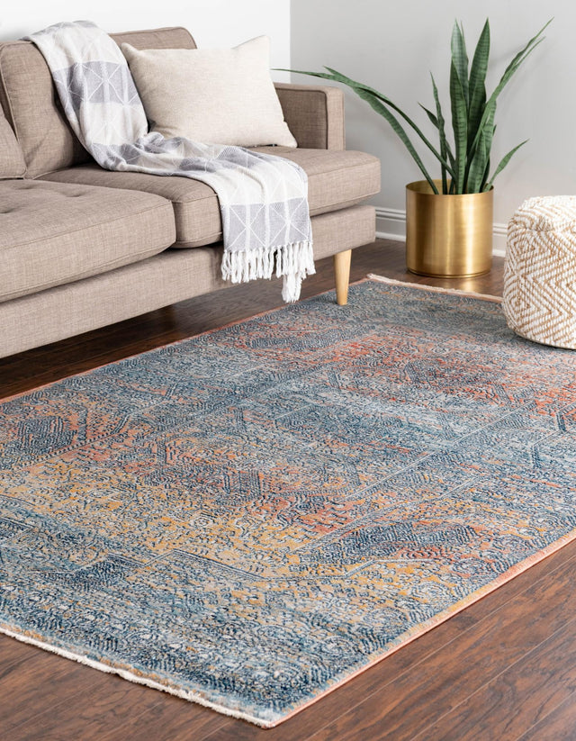 Multicolor 2' x 3' 1 Newport Rectangle Area Rug 100% Polypropylene Traditional Distressed Classic Contemporary Carpet for Home Decor for Sale at Rug Engine